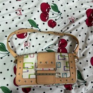 Vintage GUESS Multicolor Logo Women's Bag